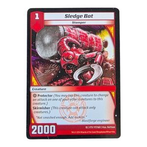 Sledge Bot Trading Card - Red